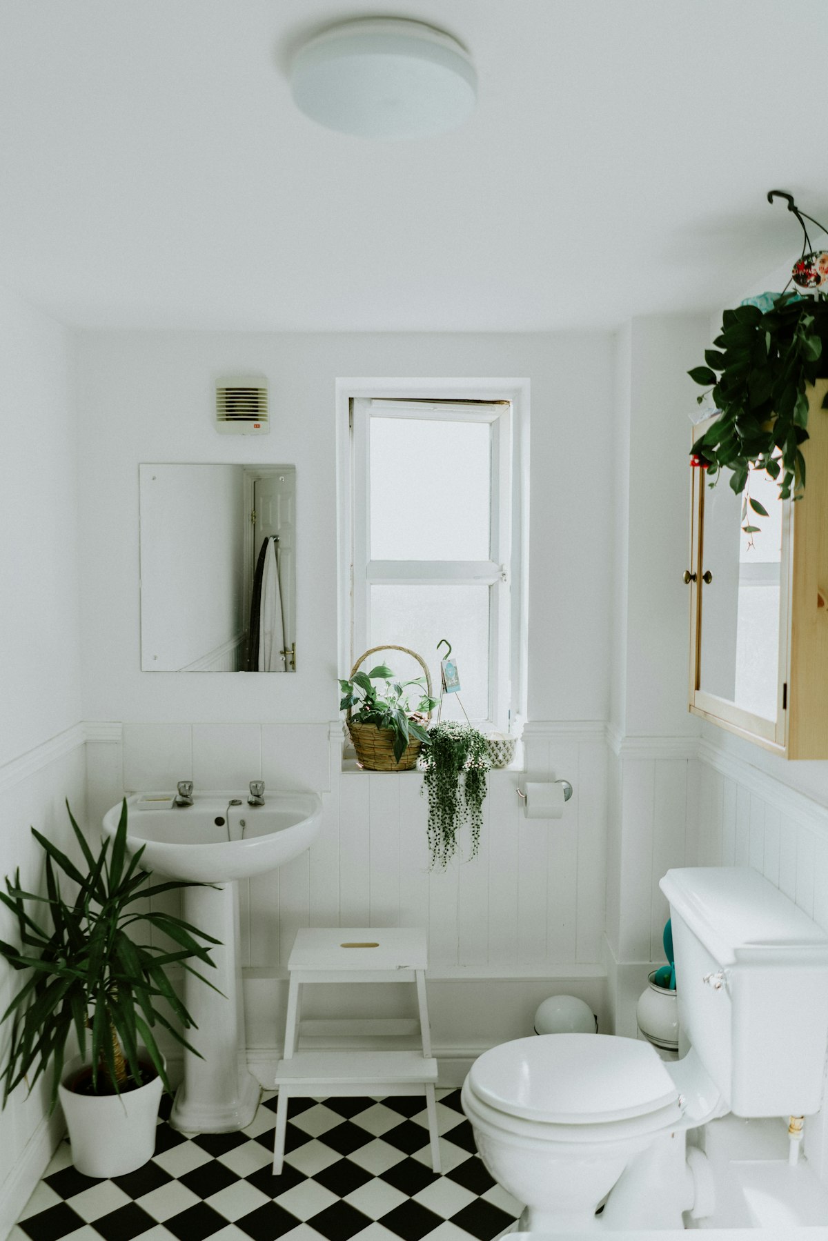 Renovated bathroom with clean tile and modern fixtures